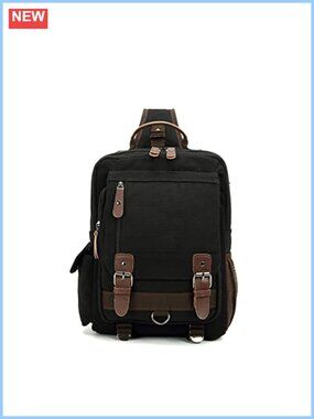 Sechunk Canvas Messenger Bag Sling Bag Crossbody Shoulder Bag